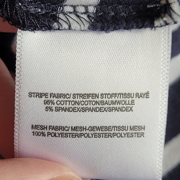 Belle Badgley Mischka striped cotton sleeveless dress size 4 - Picture 15 of 16